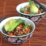 Stir-Fried Wild Rice with Mushrooms