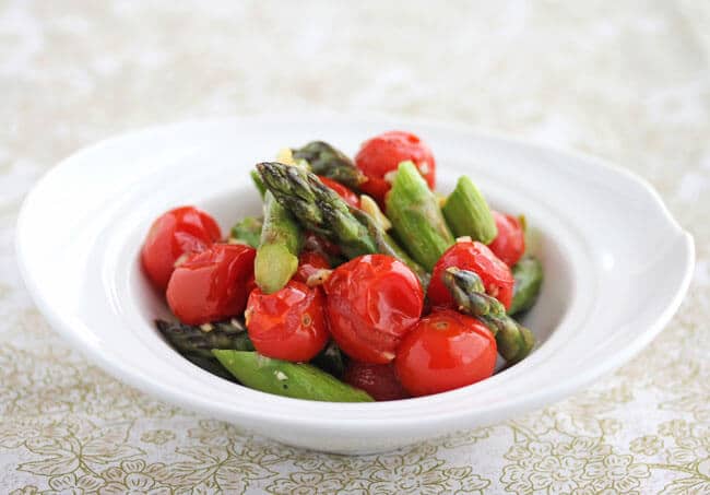 Roasted Asparagus and Cherry Tomatoes