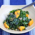 Massaged Kale Salad with Mango © Jeanette's Healthy Living