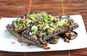 Asian Grilled Eggplant with Spicy Soy Sesame Sauce