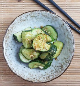 Cold Soy Sesame Cucumber Salad