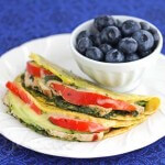 Chicken Tomato Avocado Quesadilla via Jeanette's Healthy Living