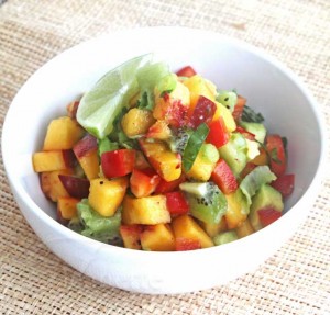 Peach Kiwi Salsa