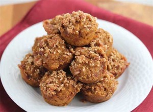 Whole Grain Pumpkin Streusel Muffins from Jeanette's Healthy Living