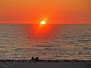 Sunset on Sand Key Beach via Jeanette's Healthy Living