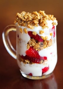Strawberry Fruit and Yogurt Parfait from Kevin & Amanda