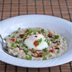 Asian Inspired Savory Oatmeal © Jeanette's Healthy Living #oatmeal