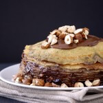 Nutella crepe cake by kumquat