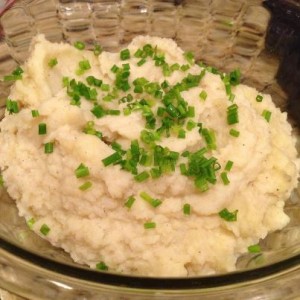 Garlic Cauliflower Mashed Potatoes