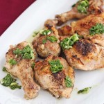 Roasted Cumin Chicken with Cilantro Scallion Salsa © Jeanette's Healthy Living