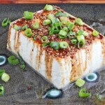 Warm Tofu with Spicy Soy Sesame Sauce © Jeanette's Healthy Living