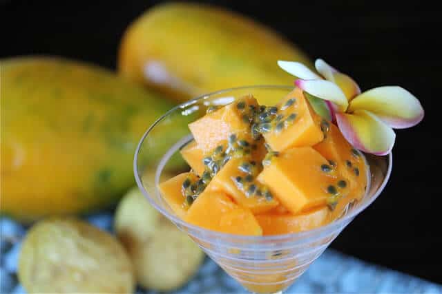 Passion Fruit and Papaya