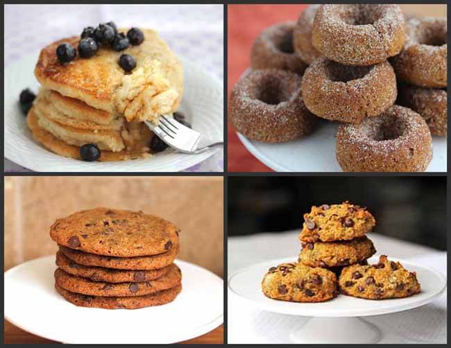 Pancakes, Cookies and Donuts made with Gluten-Free Flours