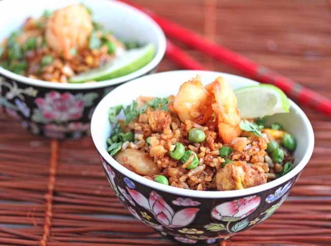 Indonesian Shrimp Fried Rice (nasi goreng)