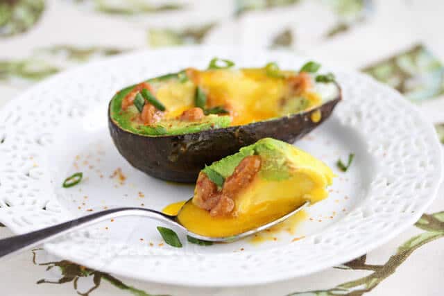 Baked Avocado and Egg with Miso Butter