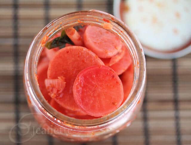 Easy Red Radish Kimchi Recipe Csa Box Recipe Jeanette S Healthy Living,Fettucini Vs Linguini
