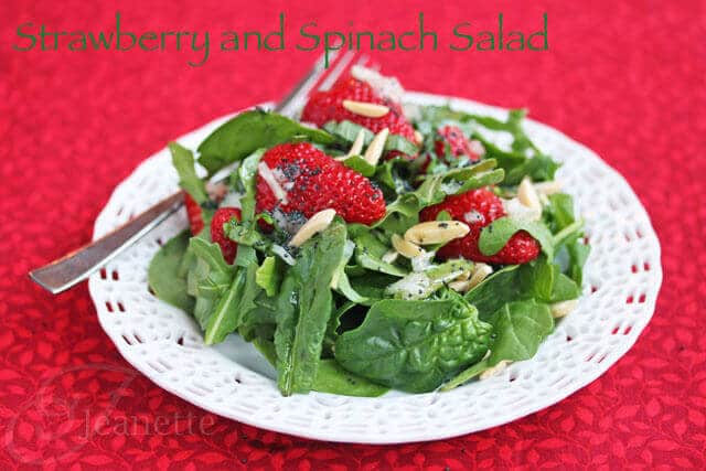 Strawberry Spinach Salad with Poppy Seed Dressing
