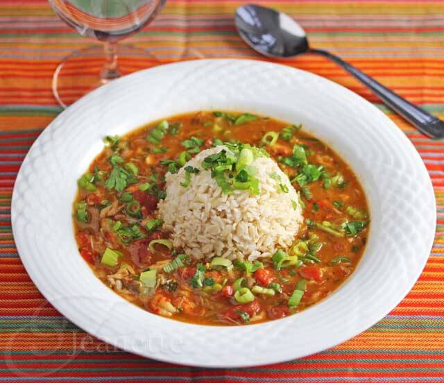 A Healthier Gluten-Free Crawfish and Crab Gumbo