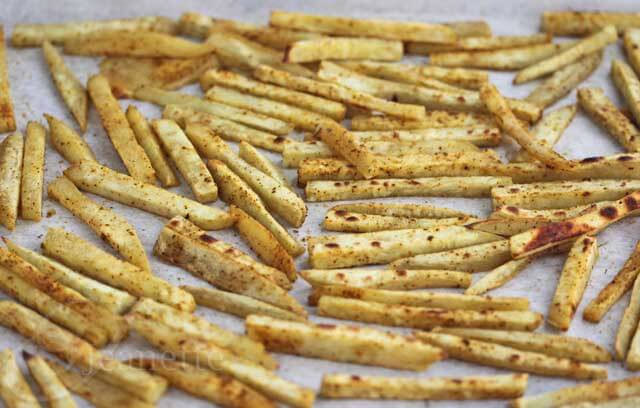 Satsuma-imo Sweet Potato Fries Baked