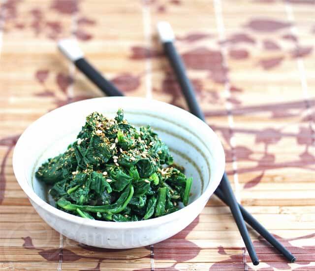 Asian Sesame Spinach Salad