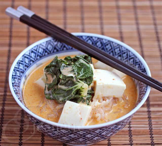 Red Curry Coconut Noodle Soup