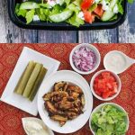 Shawarma chicken meal prep - delicious, healthy - just double the recipe for shawarma chicken and serve with a simple cucumber tomato salad