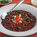 Cuban Black Bean Soup (Frijoles Negros) © Jeanette's Healthy Living