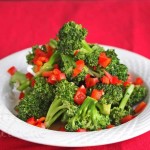 Stir Fry Broccoli and Red Peppers © Jeanette's Healthy Living