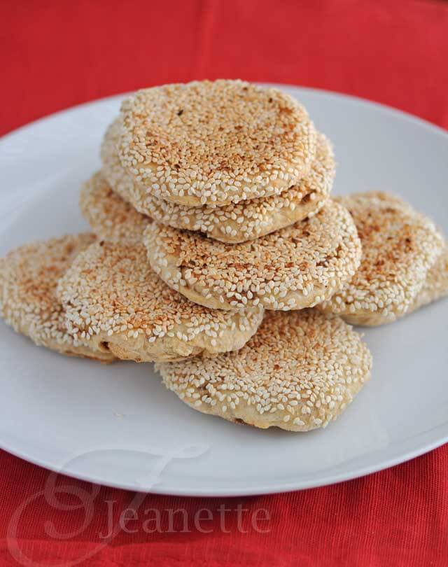 Baked Shao Bing with Sesame Seeds