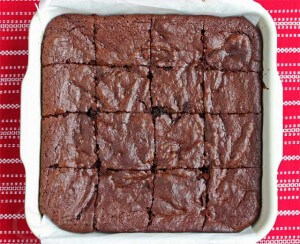Pan of Insanely Good Chocolate Brownies © Jeanette's Healthy Living