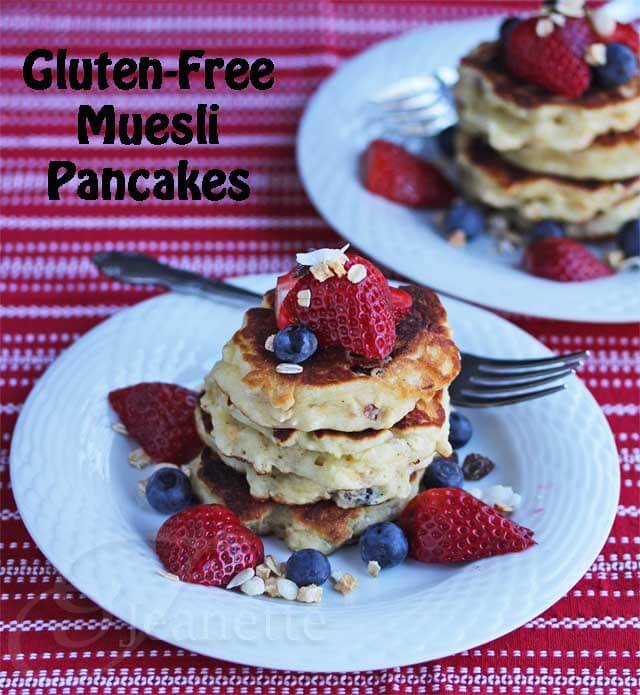 Gluten-Free Muesli Pancakes © Jeanette's Healthy Living