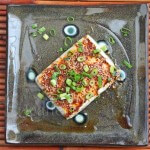 Warm Tofu with Spicy Soy Sesame Sauce © Jeanette's Healthy Living