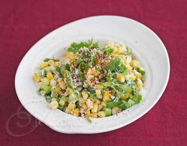 Mexican Corn Salad (Esquites) © Jeanette's Healthy Living