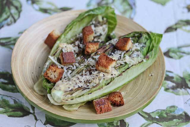 Light Grilled Caesar Salad © Jeanette's Healthy Living