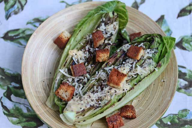 Light Grilled Caesar Salad © Jeanette's Healthy Living