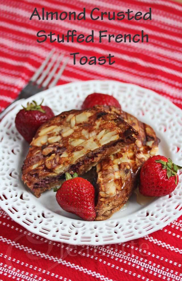 Almond Crusted Stuffed French Toast  © Jeanette's Healthy Living