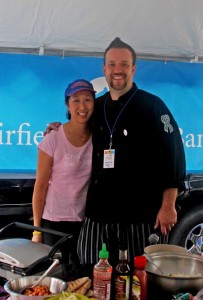 Jeanette Chen and Chef Plum Taste of Danbury