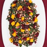 Superfood Salad with Lentils, Roasted Beets, Butternut Squash, Kale and Sorghum
