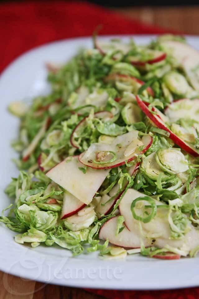 Brussels Sprout Apple Salad © Jeanette's Healthy Living