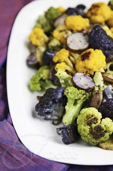 Roasted Garlic Cauliflower and Potatoes Recipe - Jeanette's Healthy Living