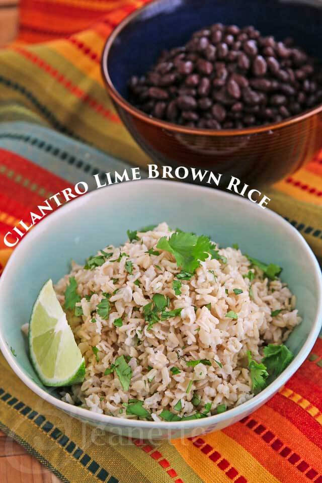 Cilantro Lime Brown Rice - Copycat Chipotle rice; serve with beans, carnitas, in burritos or burrito bowls, or with chili