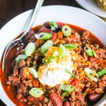 Slow Cooker Black Bean Turkey Chili - budget-friendly, delicious and a crowd pleaser - great for parties and family gatherings