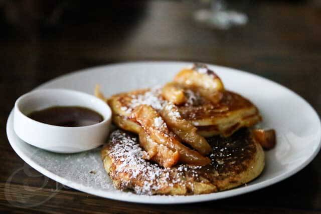 Buttermilk Pancakes with Roasted Apples