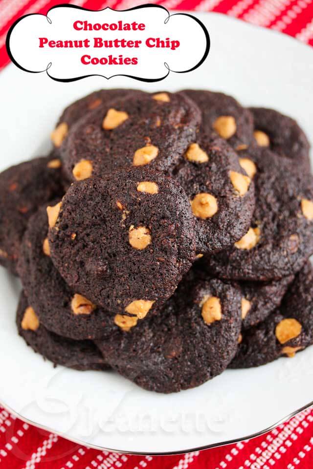 Gluten-Free Chocolate Peanut Butter Chip Cookies © Jeanette's Healthy Living