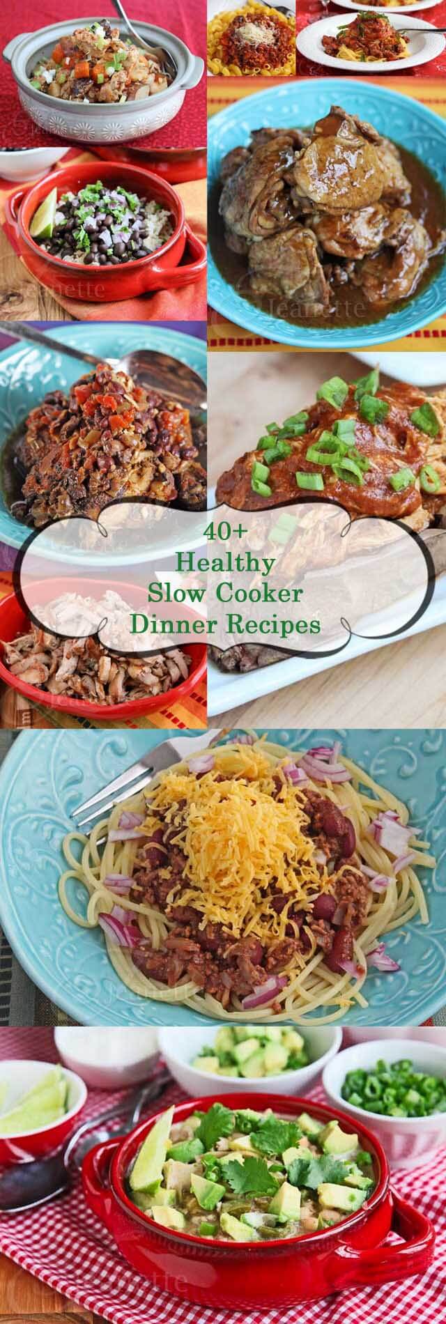 40+ Slow Cooker Dinner Recipes