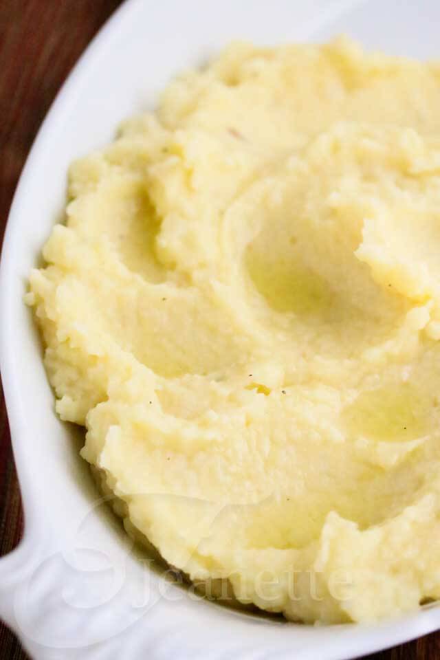 Cauliflower Mashed Potatoes with Truffle Oil - this is a special treat when you're looking to dress up your mashed potatoes. Cauliflower is the secret ingredient to making these lower carb