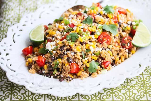 Mexican Corn Quinoa Salad © Jeanette's Healthy Living