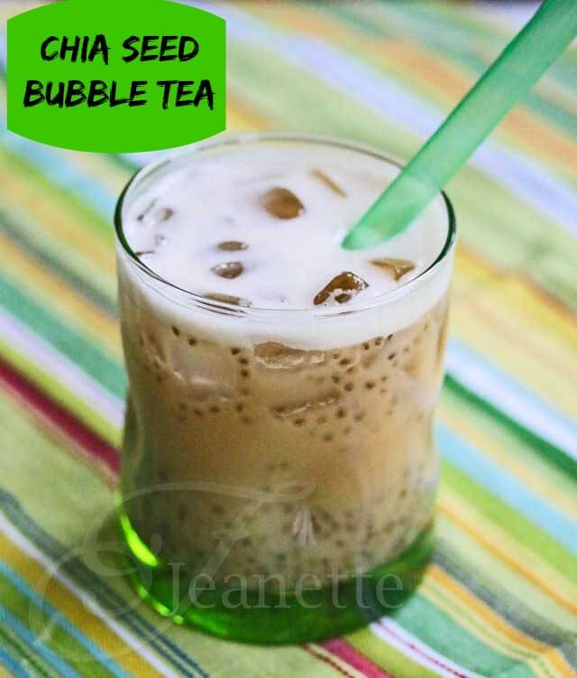 Chocolate Rooibos Chia Seed Bubble Tea © Jeanette's Healthy Living
