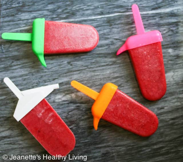 Healthy Fruit Punch Popsicles © Jeanette's Healthy Living