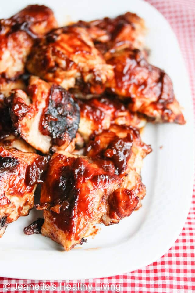 Grilled Brined Chicken with Homemade Barbecue Sauce Recipe - brining ensures moist, juicy chicken. Homemade barbecue sauce is free of preservatives.